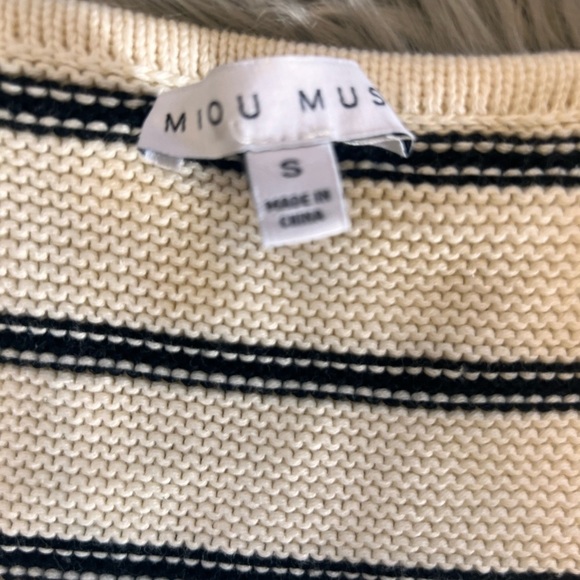 Like new Miou muse striped cardigan - Picture 4 of 6